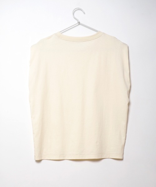 Crisp(クリスプ)の「ショルダータックTシャツ(Tシャツ/カットソー・レディース・ブルー/ブラック/アイボリー・FREE)」の14枚目の写真