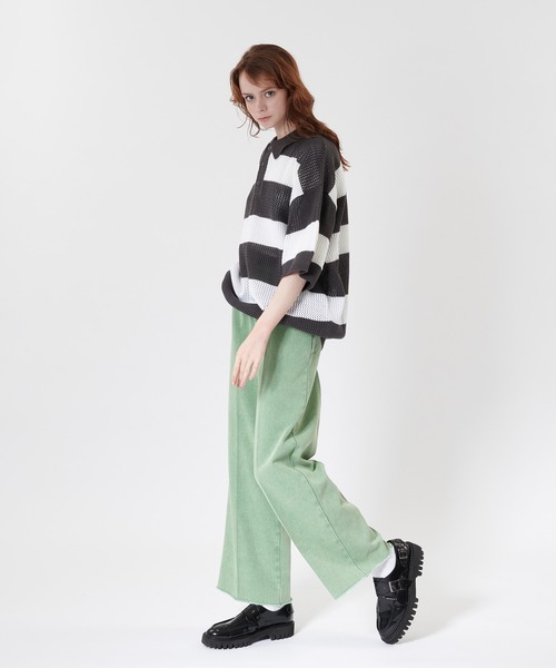 ONCILY(オンシェリー)の「SEMI WIDE STRAIGHT COLOR DENIM PANTS / セミワイドストレートカラーデニムパンツ(デニムパンツ・メンズ・ライトブルー/ライトグリーン/ピンク・MEDIUM/SMALL/LARGE)」の8枚目の写真
