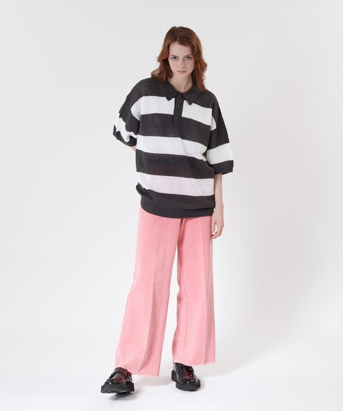ONCILY(オンシェリー)の「SEMI WIDE STRAIGHT COLOR DENIM PANTS / セミワイドストレートカラーデニムパンツ(デニムパンツ・メンズ・ライトブルー/ライトグリーン/ピンク・MEDIUM/SMALL/LARGE)」の5枚目の写真