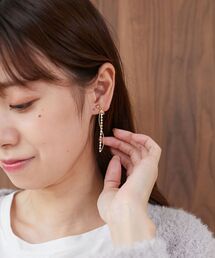 MAJESTIC LEGON | ゆらゆらビジューイヤリング(イヤリング)