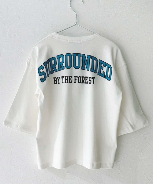 ★新品❗️未使用品　Admiral フロントピンタックTシャツ セール】7分袖ビッグシルエットプリントTシャツ（Tシャツ