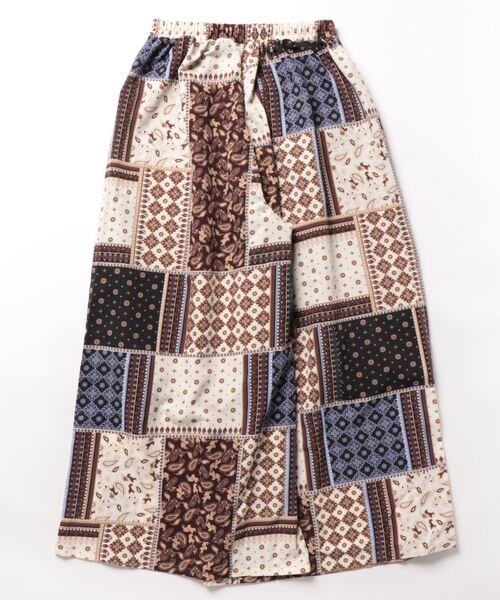 チチカカ(チチカカ)の「パッチワークプリントワイドパンツ(その他パンツ・レディース・ブラック/イエロー/グリーン・FREE)」の6枚目の写真