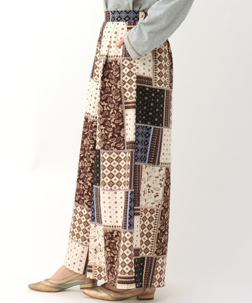 チチカカ(チチカカ)の「パッチワークプリントワイドパンツ(その他パンツ・レディース・ブラック/イエロー/グリーン・FREE)」の11枚目の写真