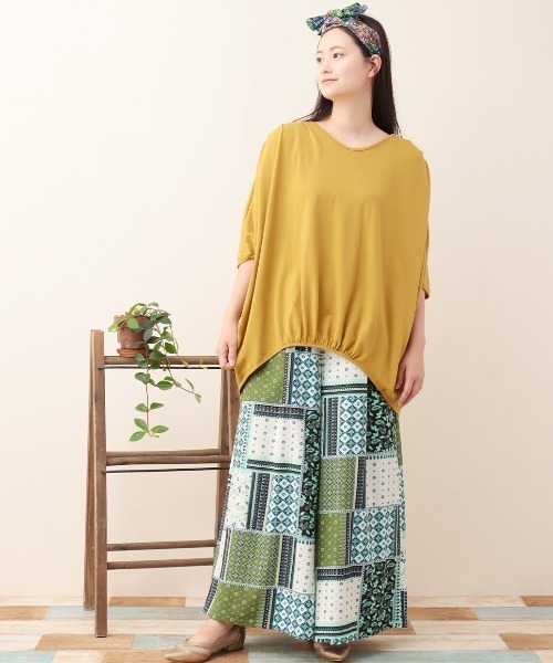 チチカカ(チチカカ)の「パッチワークプリントワイドパンツ(その他パンツ・レディース・ブラック/イエロー/グリーン・FREE)」の20枚目の写真