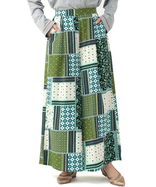 チチカカ(チチカカ)の「パッチワークプリントワイドパンツ(その他パンツ・レディース・ブラック/イエロー/グリーン・FREE)」の22枚目の写真