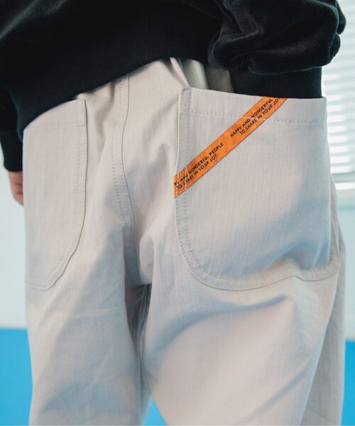BREEZE(ブリーズ)の「【ウエスト調節可能】ワイドタックパンツ_10分丈(その他パンツ・キッズ・チャコール/パープル/キナリ/イエロー・100/140/120/90)」の17枚目の写真