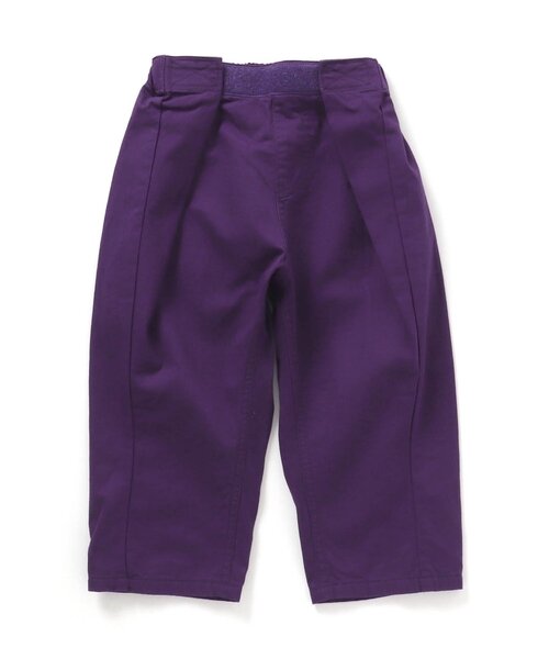 セール】【ウエスト調節可能】ワイドタックパンツ_10分丈（その他