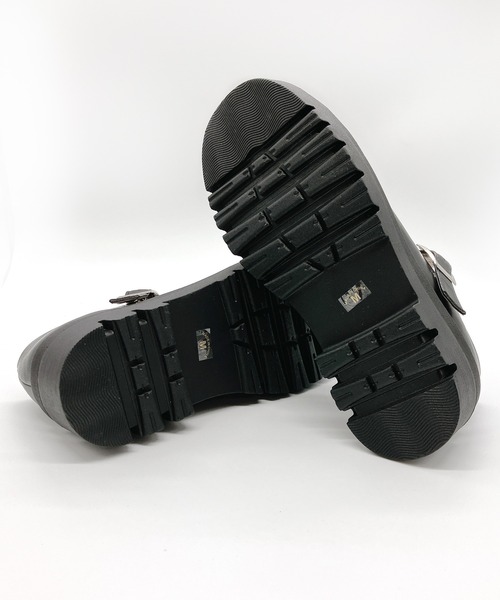 Noubel Voug Relax（ヌーベルヴォーグリラックス）の「T字 ストラップ トラックソール ローファー（ローファー・レディース・ブラック/ホワイト・S/M/L/LL/3L）」の16枚目の写真