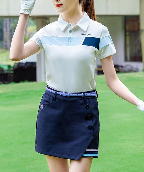 DAKSーGOLF 上下セット　ポロシャツ　キュロット　ゴルフ　レディース　L adidas アディダスゴルフ ショートパンツ レディース Golf IKK47