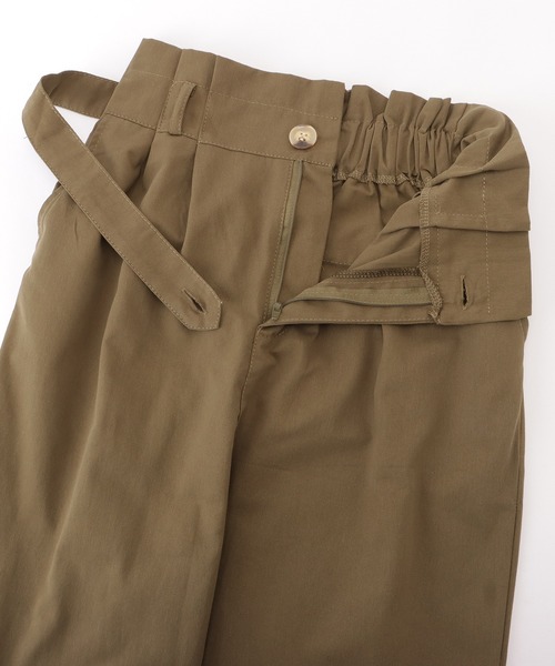 セール】ハイウエストベルト付きクロップドパンツ（その他パンツ