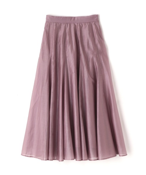 NATURAL BEAUTY BASIC（ナチュラルビューティーベーシック）の「◇【美人百花掲載】シャイニーシアーボイルスカート（スカート・レディース・チャコールグレー/グレイッシュベージュ/パープル/グレー系その他/グレー/ピンク・SMALL/MEDIUM）」の18枚目の写真