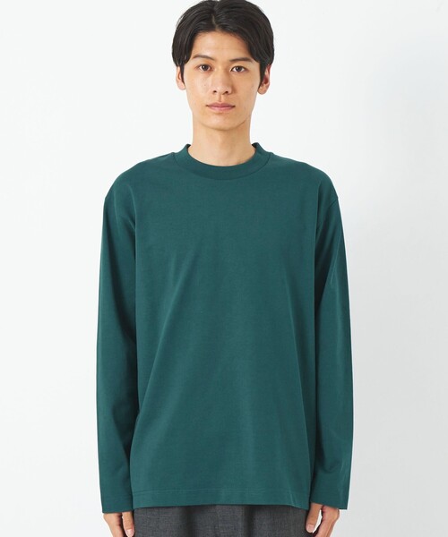 green label relaxing（グリーンレーベルリラクシング）の「スヴィン ミラノ ワイドカラー カットソー（Tシャツ/カットソー・メンズ・オレンジ/ダークグリーン/ブラック/ライトグレー・S/XL/L/M）」の5枚目の写真