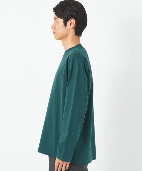 green label relaxing（グリーンレーベルリラクシング）の「スヴィン ミラノ ワイドカラー カットソー（Tシャツ/カットソー・メンズ・オレンジ/ダークグリーン/ブラック/ライトグレー・S/XL/L/M）」の6枚目の写真