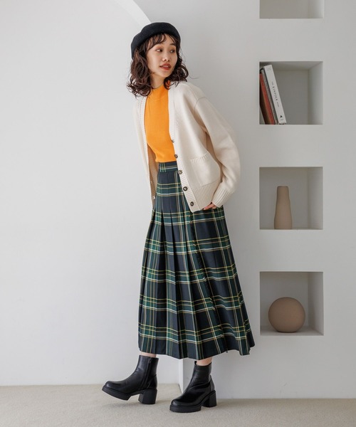 niko and...（ニコアンド）の「オリジナルカラーベレー帽（ハンチング/ベレー帽・レディース・ブルー/オフホワイト/ブラック/オレンジ/モカ・FREE）」の7枚目の写真