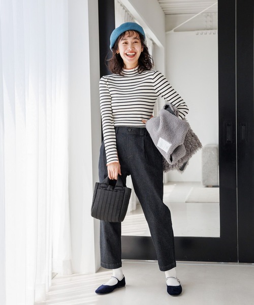 niko and...（ニコアンド）の「オリジナルカラーベレー帽（ハンチング/ベレー帽・レディース・ブルー/オフホワイト/ブラック/オレンジ/モカ・FREE）」の9枚目の写真