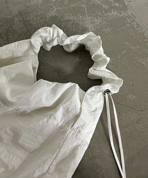 CAPRICIEUX LE'MAGE（カプリシューレマージュ）の「ドロストナイロンバッグ（ショルダーバッグ・レディース・ブラック/ホワイト・FREE）」の14枚目の写真