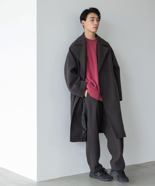 LOWRYS FARM（ローリーズファーム）の「ドルマンウラケクルー　976683（スウェット・メンズ・スミクロ/アイボリー/ピンク・LARGE/MEDIUM）」の16枚目の写真
