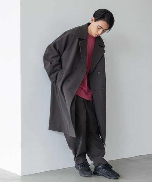 LOWRYS FARM（ローリーズファーム）の「ドルマンウラケクルー　976683（スウェット・メンズ・スミクロ/アイボリー/ピンク・LARGE/MEDIUM）」の14枚目の写真