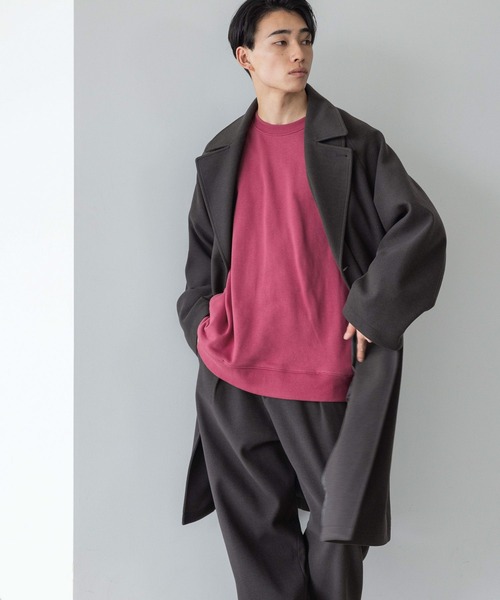 LOWRYS FARM（ローリーズファーム）の「ドルマンウラケクルー　976683（スウェット・メンズ・スミクロ/アイボリー/ピンク・LARGE/MEDIUM）」の13枚目の写真