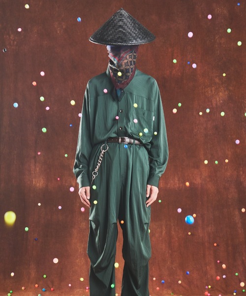 elephant TRIBAL fabrics(エレファントトライバルファブリックス)の「elephant TRIBAL fabrics CIRCLE YOKE SLEEVE SHIRT(シャツ/ブラウス・メンズ・ブルー/ブラック/グリーン・FREE)」の6枚目の写真