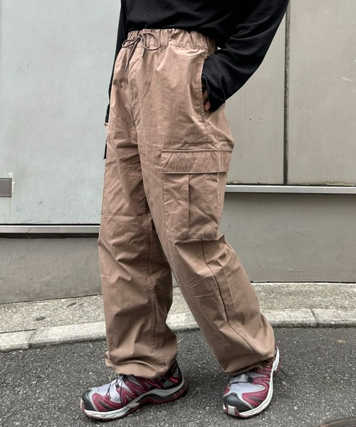 CIAOPANIC TYPY（チャオパニックティピー）の「■【ユニセックス】コットンナイロンダンプカーゴパンツ（カーゴパンツ・メンズ・モカ/ブラック・MEDIUM/LARGE）」の2枚目の写真