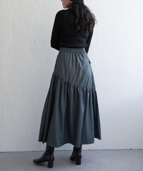 VENCEEXCHANGE(ヴァンスエクスチェンジ)の「ハイゲージリブ配色プルオーバー(ニット/セーター・レディース・ブラック/その他2/オフホワイト/グレー・FREE)」の6枚目の写真