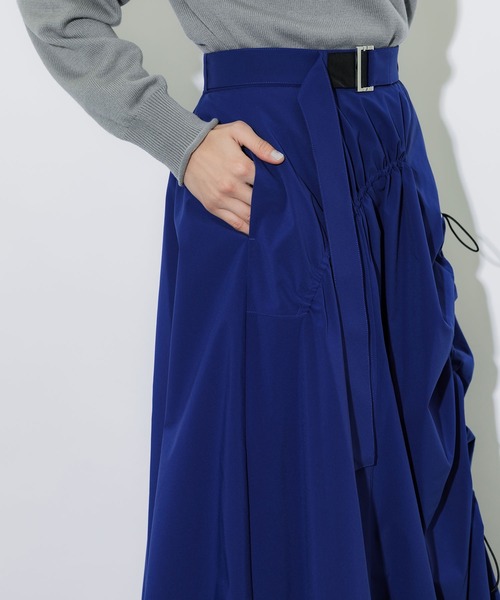 UNITED TOKYO（ユナイテッドトウキョウ）の「【WEB限定】ドロストバルーンスカート（スカート・レディース・ブラック/ダークインディゴブルー/グレー/グリーン・1/2/3）」の7枚目の写真