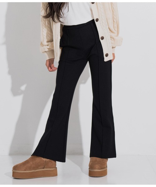 ANAP GｉRL（アナップガール）の「センタータックセミフレアパンツ（その他パンツ・キッズ・モスグリーン/ブラック/ブラウン・S/XS/M）」の18枚目の写真