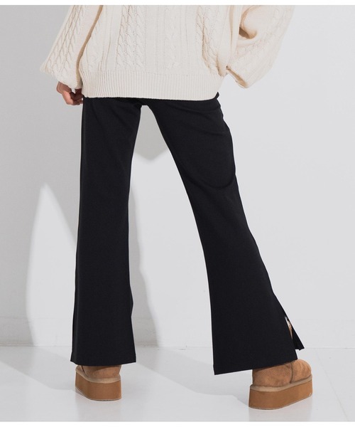 ANAP GｉRL（アナップガール）の「センタータックセミフレアパンツ（その他パンツ・キッズ・モスグリーン/ブラック/ブラウン・S/XS/M）」の15枚目の写真