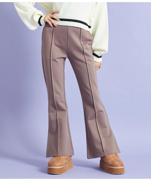 ANAP GｉRL（アナップガール）の「センタータックセミフレアパンツ（その他パンツ・キッズ・モスグリーン/ブラック/ブラウン・S/XS/M）」の11枚目の写真