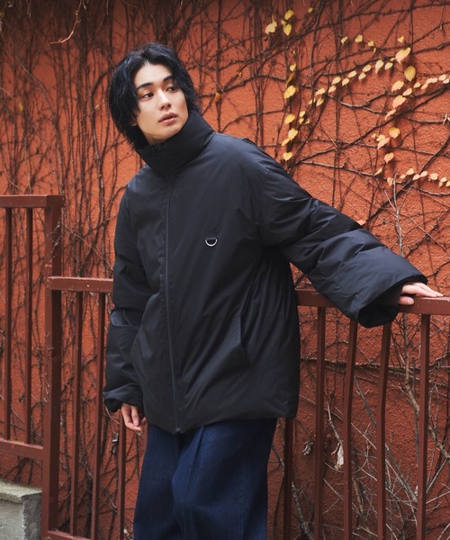 DOOPZ（ドープス）の「BOMBER SLEEVE HIGH NECK DOWN - ボンバースリーブハイネックダウン（ダウンジャケット/コート・メンズ・グレー/ブラック・LARGE/MEDIUM/SMALL）」の11枚目の写真