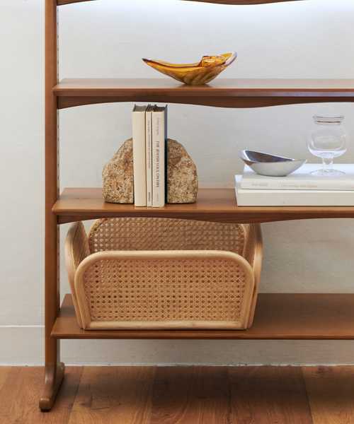 ジャーナルスタンダードファニチャー　木製収納バスケットセット ウッドバスケット（Lサイズ 蓋付属） | RED HOUSE FURNITURE 小物入れ