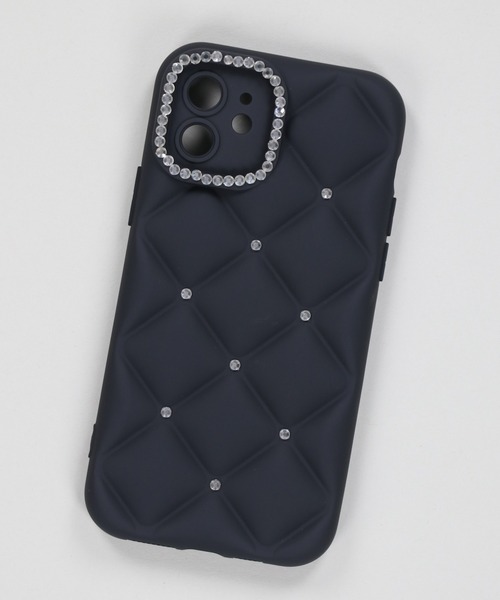 SPINNS（スピンズ）の「キルティングラインストーン スマホケース