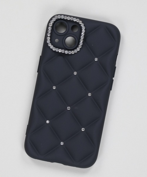 SPINNS(スピンズ)の「キルティングラインストーン スマホケース(スマホケース/カバー・レディース・ブラック・12/13/15 /14)」の4枚目の写真