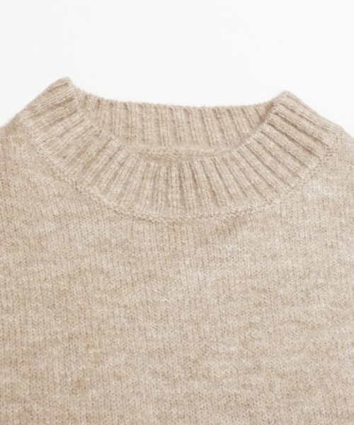 coca（coca）（コカ）の「ヤク風ハイネックニットベスト（ベスト・レディース・チャコール/ベージュ・M/L）」の22枚目の写真