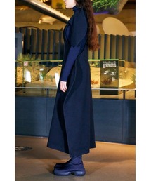 ENFOLD（エンフォルド）の「ソフトラムメルトン ハイネック2Dドレス