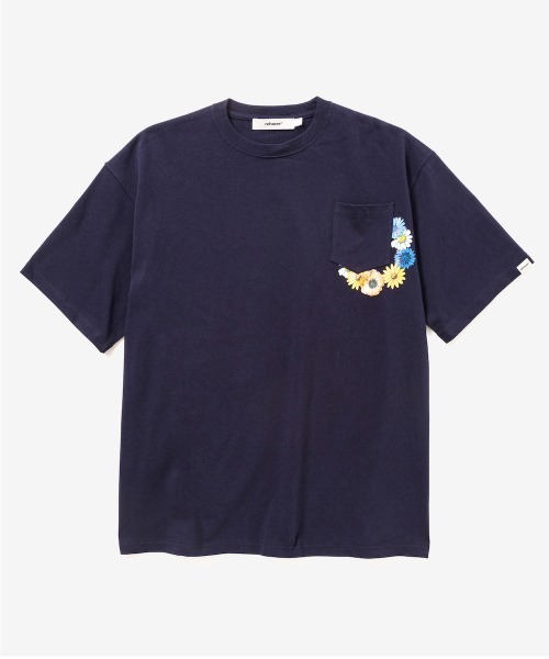 rehacer(レアセル)の「rehacer : Cycle Flower Pocket S/S HW T / サイクル フラワー ヘビーウエイト ポケット Tシャツ(Tシャツ/カットソー・メンズ・ブルー/ブラック/ネイビー・X-LARGE/MEDIUM/LARGE)」の16枚目の写真