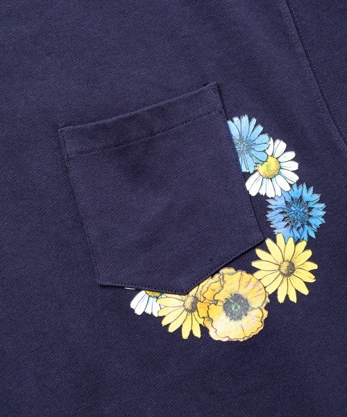 rehacer(レアセル)の「rehacer : Cycle Flower Pocket S/S HW T / サイクル フラワー ヘビーウエイト ポケット Tシャツ(Tシャツ/カットソー・メンズ・ブルー/ブラック/ネイビー・X-LARGE/MEDIUM/LARGE)」の19枚目の写真