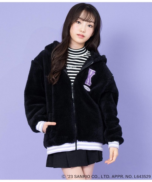 ANAP GiRL（アナップガール）の「ANAPGiRL×クロミ耳付きボアジップ