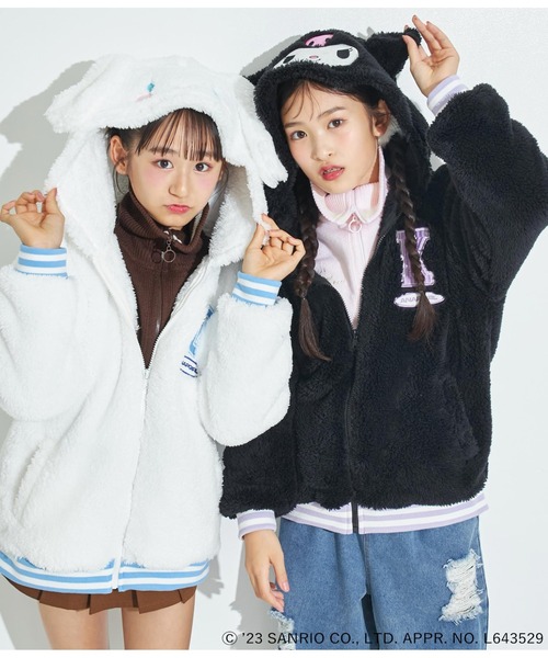 ANAP GiRL（アナップガール）の「ANAPGiRL×クロミ耳付きボアジップ