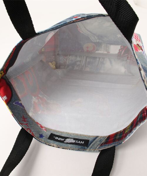HYSTERIC MINI(ヒステリックミニ)の「DENIM GEEK 総柄 ミニトート(トートバッグ・キッズ・インディゴブルー・FREE)」の4枚目の写真
