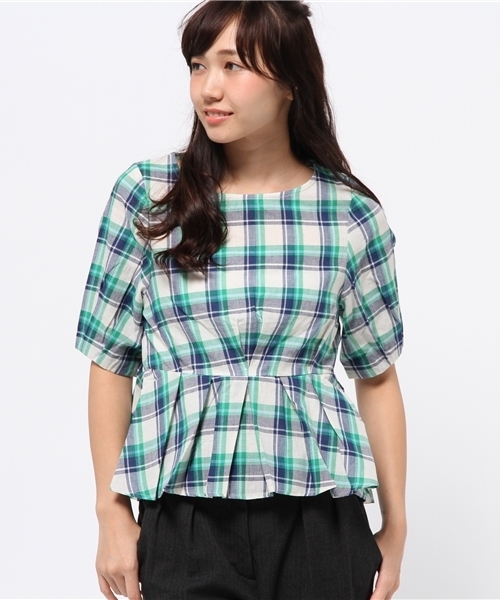 OUTLET（アウトレット）の「【who's who Chico】ワイドシャツ（シャツ/ブラウス・レディース・レッド/ブルー/ネイビー/カーキ/グリーン・FREE）」の3枚目の写真
