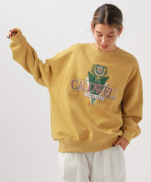 BAYFLOW(ベイフロー)の「カレッジロゴ裏毛プルオーバー(スウェット・レディース・マスタード/オリーブ/オートミール/ネイビー・FREE)」の15枚目の写真