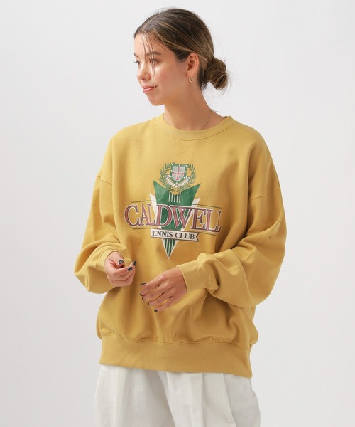 BAYFLOW(ベイフロー)の「カレッジロゴ裏毛プルオーバー(スウェット・レディース・マスタード/オリーブ/オートミール/ネイビー・FREE)」の16枚目の写真