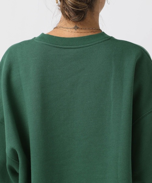 BAYFLOW(ベイフロー)の「カレッジロゴ裏毛プルオーバー(スウェット・レディース・マスタード/オリーブ/オートミール/ネイビー・FREE)」の8枚目の写真