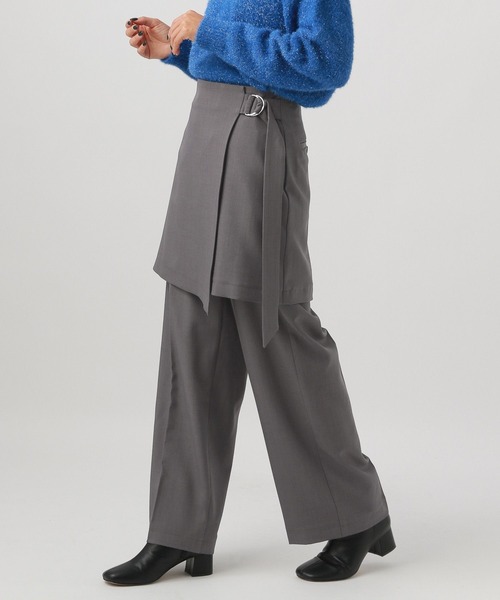 BAYFLOW（ベイフロー）の「スカートレイヤードパンツ（その他パンツ・レディース・グリーン/チャコール・SMALL/MEDIUM）」の5枚目の写真