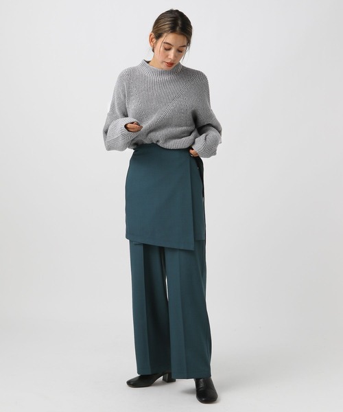 BAYFLOW（ベイフロー）の「スカートレイヤードパンツ（その他パンツ・レディース・グリーン/チャコール・SMALL/MEDIUM）」の10枚目の写真