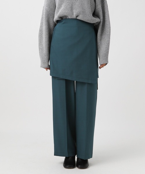 BAYFLOW（ベイフロー）の「スカートレイヤードパンツ（その他パンツ・レディース・グリーン/チャコール・SMALL/MEDIUM）」の14枚目の写真
