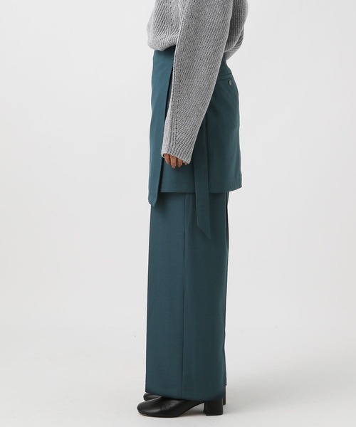 BAYFLOW（ベイフロー）の「スカートレイヤードパンツ（その他パンツ・レディース・グリーン/チャコール・SMALL/MEDIUM）」の15枚目の写真