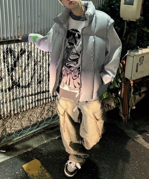 00s archive comme ca du modeドライバーズニットY2K 05AW tricot COMME des GARCONS Snap Hood Tactical Rib Knit